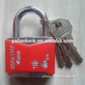 Hot Sale Factory Price small Heavy duty plastic covered With Rhombus shape Red Color rubber Cover padlock